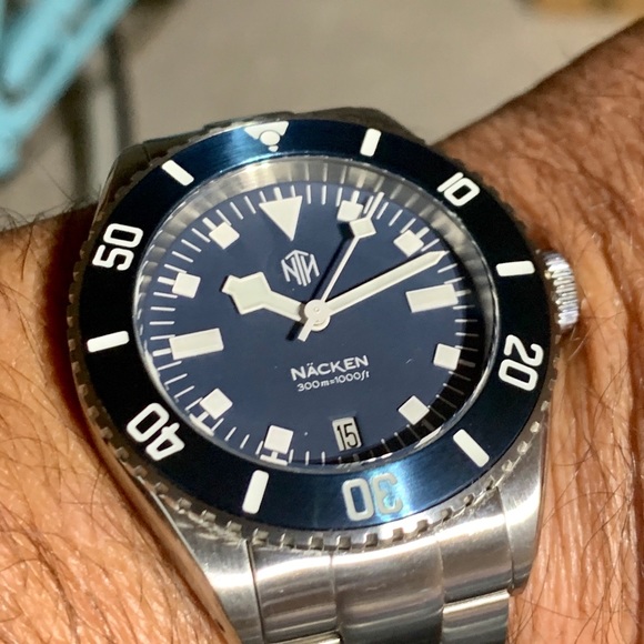 NTH WATCH NÄCKEN MODERN BLUE AUTOMATIC DIVER - Picture 8 of 16